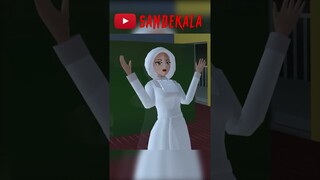 Setan Makmum Sholat menggangu ibadah😱😱😱 #sakuraschoolsimulator #sakurahantu  #shorts