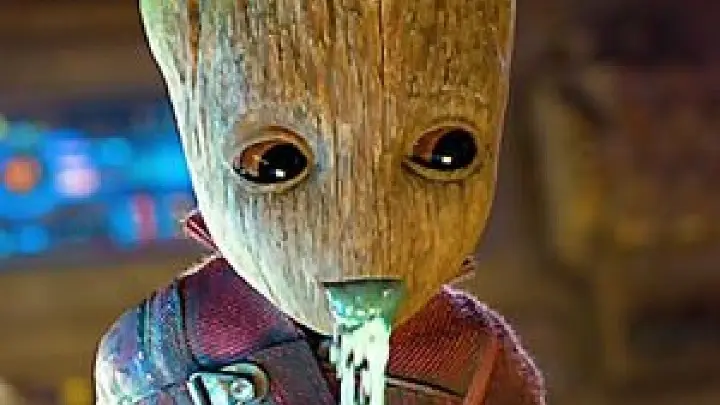 Groot is so cute even spitting up o((>ω< ))o