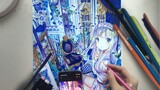 【Life】Colouring a hand-drawn copy with copic markers