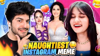Naughtiest Instagram Meme Reaction With Her 🤣🔥 Epic Reaction*😍