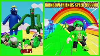 Dimakan Monster Rainbow Friends Karena Lariku Lambat Buatku Berlatih Keras Hingga Jadi Tercepat