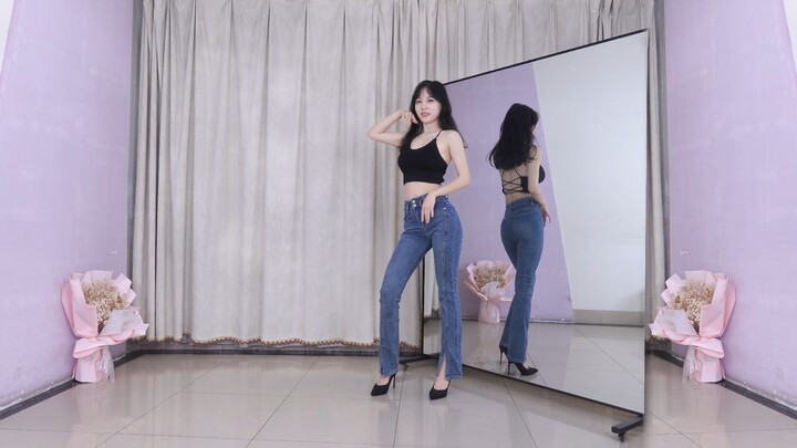 【แนวนอน】ฉันคือศิลปะเลย ฉันป่วย กางเกงยีนส์ ส้นสูง