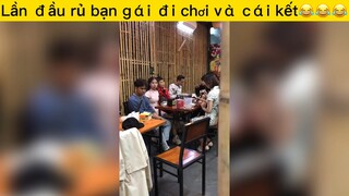 Lần đầu rủ bạn gái đi chơi và cái kết#haihuoc#cuoibebung#tt