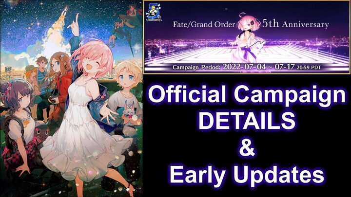 [FGO NA] More QOL Features Coming EARLY! | Overview of the 5th Anniversary Campaign