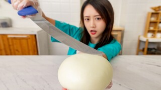 What Will Happen If I Cut Through a Huge Mozzarella Cheese?