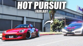 HOT PURSUIT ! KEI O'CONNER x FAIRLADY - DIKEJER POLISI SATU KOTA ! GTA V ROLEPLAY