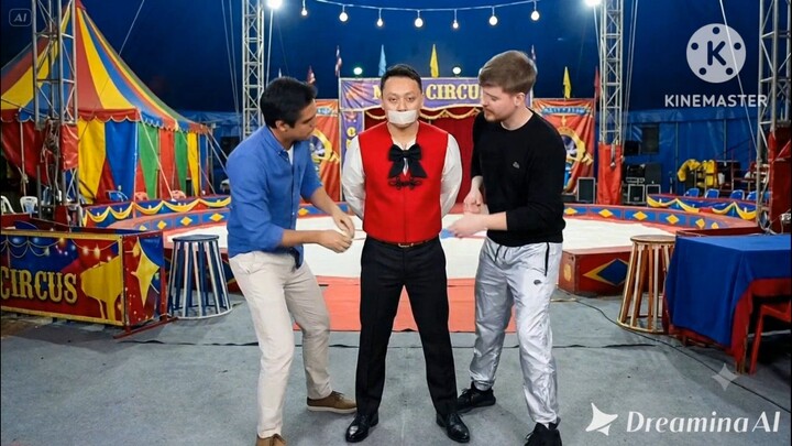 zach king & mr beast bất hắn ta nhân viên bị trói xong dán miệng băng dính
