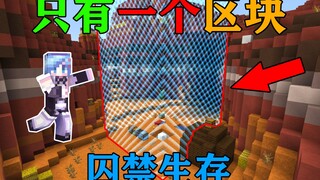 MC当你被囚禁在只有「1个区块的空间」！你该怎么生存？我的世界Minecraft