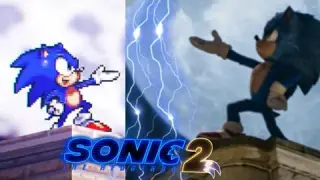 Sonic The Hedgehog 2 (2022) end credits animation remake movie version