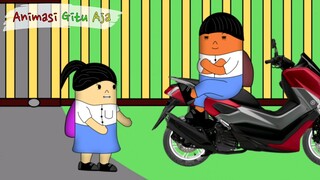 si tuyul bawah excapator ke sekolah | pamer kendaraan part 3