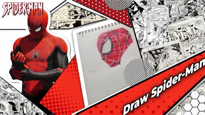 part 2 menggambar spiderman (badan)