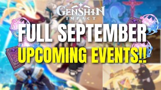 Massive Genshin Impact September Events REVEALED! Don't Miss Free Primogems!