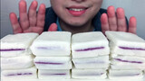 [ASMR][Food]Eating Sounds of Steamed Purple Sweet Potato Rice Cake