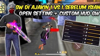 GW DI AJAKIN 1 VS 1 SEBELUM ISIAN OPEN SETTING + CUSTOM HUD ELITE CS
