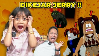 LEIKA DAN AYAH DIKEJAR JERRY JAHAT ?! LEIKA MALAH TERJEBAK DIRUANG RAHASIA [ROBLOX INDONESIA]