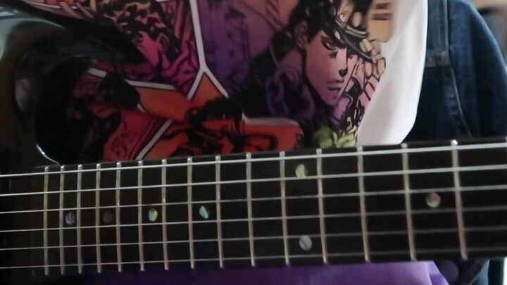 【JOJO】Auntie press it~~Electric guitar cover The three brothers under the moon appear BGM
