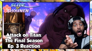 Attack on Titan Season 4 Episode 3 Reaction | HOLD ON... IS THAT WHO I THINK IT IS???