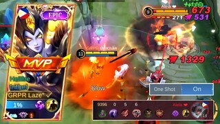 ( TRY THIS ) ONE SHOT BUILD ON IRITHEL |  EASY 15 KILLS | TOP GLOBAL GAMEPLAY |MLBB