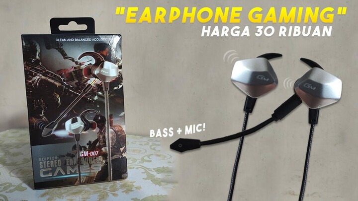 Review Earphone Gaming Murah 30Ribuan GM-007 | Rekomendasi Earphone Buat Konten Kreator!!