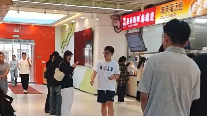 Inside a Chinese university canteen