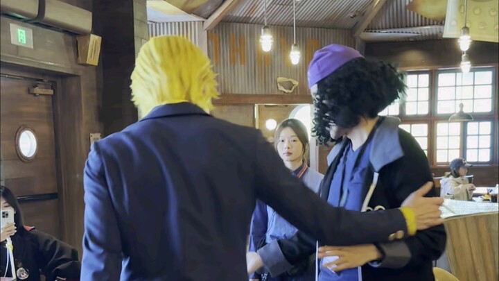 After Aokiji met Sanji at Sanji’s restaurant
