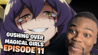 UTENA? NO! COMMANDER UTENA | Gushing Over Magical Girls Episode 11 REACTION