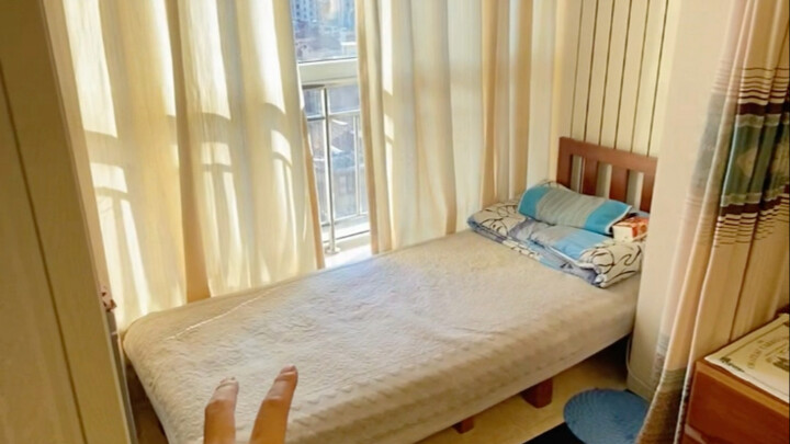 Thanks, Mom and Dad, for building me this cozy little balcony bed!