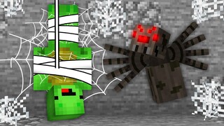 Mikey & JJ Escape The Spider Mutant In Minecraft! (Maizen Mazien Mizen)