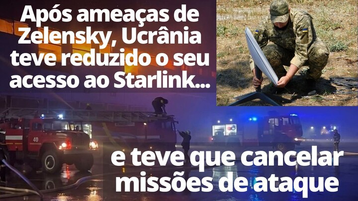 Ucrânia cancelou missões de ataque após sofrer restrições para usar o Starlink