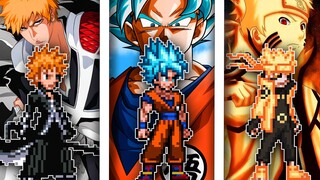 GOKU, NARUTO E ICHIGO JUNTOS??? TESTEI O NOVO GOKU SHONEN NO MUGEN (uma das ultimates mais lindas)