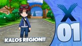 Welcome to Kalos Region!! Pokemon X 3ds Walktrough Episode 01