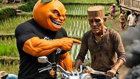 Udin mengejek motor Tung