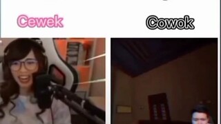 cewek vs cowok ketika kaget🗿