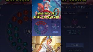 Bảng Ngọc Ari mạnh nhất Liên Quân #shorts #liênquânmobile