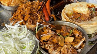 Pancake babi panggang yang sangat lezat! 12 yuan untuk set teratas, berisi babat sapi, ham, babi pan