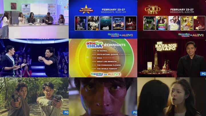 Kapamilya Channel Sa AllTV2 Commercial Break February 23, 2026 (Monday)