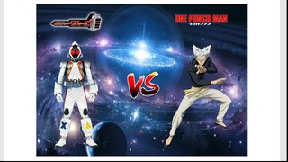 Kamen Rider Fourze (All Forms) VS Garou (One Punch Man series/All Forms)