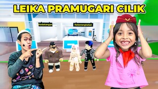 LEIKA PRAMUGARI CILIK 😍🥰 JALAN-JALAN NAIK PESAWAT BARENG LEIKA ✈️ [ROBLOX INDONESIA]