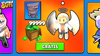 BUGOU!!! 😱 CHEGOU A OFERTA SECRETA DO STUMBLE GUYS [NOVA SKIN DO ANJO] 😱