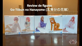 Review de las figuras Go-Tōbun no Hanayome (五等分の花嫁) en pijamas!! Set completo!