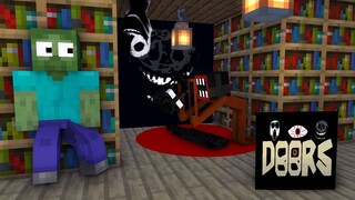 MONSTER SCHOOL : ROBLOX DOORS HORROR CHALLENGE - MINECRAFT ANIMATION