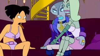 Futurama: The girl's body was stolen and she became a slave of aliens, and the boy rescued her heroi