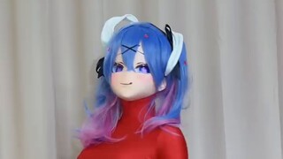 Tutorial memakai cangkang kepala zentai dan kigurumi! 【kigurumi】