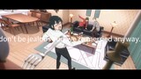 Yuri is shocked to see yor throwing a knife at him#anime#spy x family#video#
