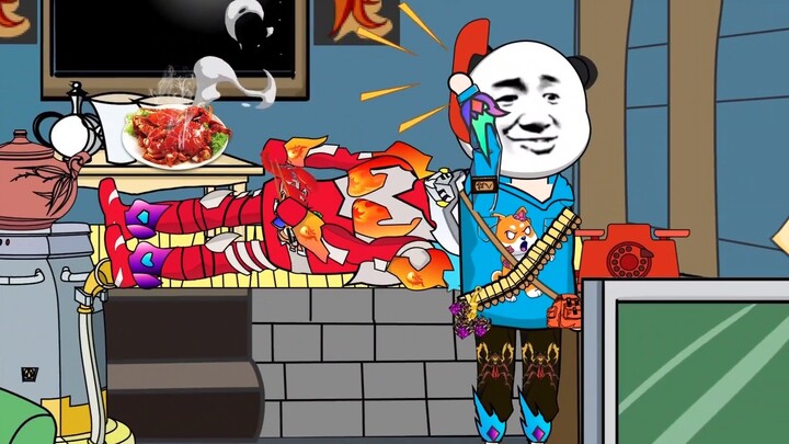 Bald Qiang เชิญ Xiong Daxiong Er มาปิกนิกที่ทะเลสาบ Xiong Er แสดงความแข็งแกร่งของเขาให้ Bald Qiang แ