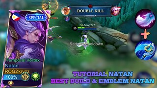 Tutorial Natan ?? 🫡 | The Best Gameplay Natan, Best Build and Emblem Natan 👍👍