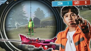 [Free Fire] THỬ THÁCH T GAMING VỚI AK RỒNG XANH VÀ AWM TOP 1 ** TIÊU DIỆT CẢ BẢN ĐỒ ĐƠN GIẢN ??