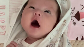 This is what a baby looks like when they are full of sleep!