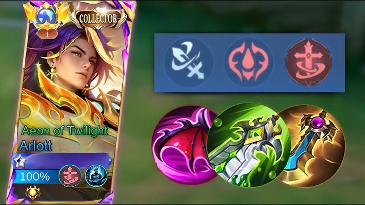 ARLOTT EMBLEM FIGHTER IS BETTER THAN EMBLEM ASSASSIN  SUSTAIN BUILD ARLOTT - MLBB