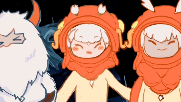 [Sky: Children of the Light New Year Party Item] We three are one of a family. I accidentally got lo
